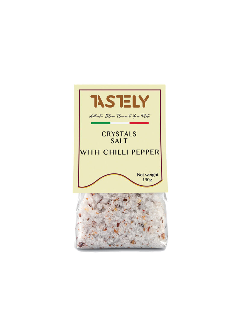 Crystal Salt with Chilli Pepper